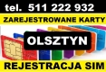 Ogłoszenie - Olsztyn os Podleśna zarejestrowane karty SIM startery telefoniczne Orange Plus Play Tmobile prepaid. Miniaturka 1