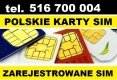 Ogłoszenie - Zarejestrowane karty SIM ZDALNA REJESTRACJA KART polskie startery zarejestrowane SIM. Miniaturka 1