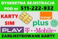 Ogłoszenie - Czeskie KARTY SIM startery telefoniczne prepaid aktywne zestawy SIM działające TMobile GO O2 Vodafon Toruń. Miniaturka 1
