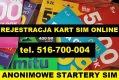 Ogłoszenie - Startery telefoniczne zarejestrowane karty SIM aktywne prepaid Płock dobre startery eSIM. Miniaturka 1