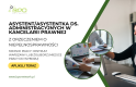 Ogłoszenie - Asystent/Asystentka ds. administracyjnych w kancelarii prawnej z orzeczeniem o niepełnosprawności - praca w Warszawie. Miniaturka 2