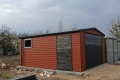 Ogłoszenie - Garaż blaszany 4x5 dwuspadowy Brąz MAT Grafit brama uchylna. Miniaturka 3