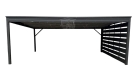 Ogłoszenie - Carport - wiata samochodowa 6x5 m - dodatkowa zabudowa - antracyt - dach spad w tył GP735. Miniaturka 1