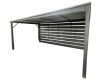 Ogłoszenie - Carport - wiata samochodowa 4x6 m - dodatkowa zabudowa - antracyt - dach spad w tył GP734. Miniaturka 1