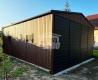 Ogłoszenie - Garaż blaszany 6x8 m - 2x brama dwuskrzydłowa - 2x okno drewnopodobny - dach GP771. Miniaturka 2