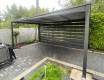 Ogłoszenie - Carport - wiata samochodowa 4x6 m - dodatkowa zabudowa - antracyt - dach spad w tył GP734. Miniaturka 2