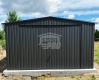 Ogłoszenie - Garaż blaszany 4x7 m - brama uchylna - drzwi - okno - czarny - dach dwuspadowy GP767. Miniaturka 3
