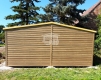 Ogłoszenie - Domek ogrodowy 2,5x5 m + wiata 1,5x5 m drzwi 2x okno drewnopdobny dwuspad odwrócony blachodachówka rynny GP755. Miniaturka 5