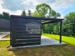 Ogłoszenie - Carport - Wiata samochodowa 6x4 m - dodatkowa zabudowa - antracyt - dach spad w tył - rynna GP760. Miniaturka 4
