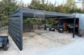 Ogłoszenie - Carport - Wiata samochodowa CarPort 5x5 m - antractyt - dodatkowa zabudowa - dach spad w tył GP737. Miniaturka 3