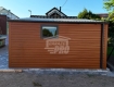 Ogłoszenie - Garaż blaszany 5x6 m + wiata 2x6 m brama segmentowa drzwi okno drewnopodobny rynny GP768. Miniaturka 3