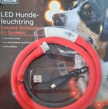Ogłoszenie - Obroża świecąca LED dla psa regul. na USB - 10,00 zł