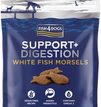 Ogłoszenie - Fish4Dogs Suport+ Digestion - przysmaki z makreli wspierające układ pokarmowy psa 225g - 23,50 zł