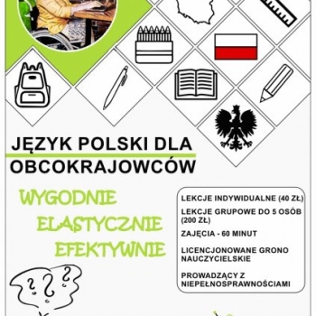 Ogłoszenie - Belfer w sieci - kurs języka polskiego dla obcokrajowców - 40,00 zł