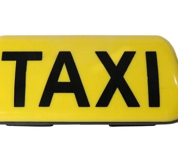 Ogłoszenie - KOGUT taxi szpakówka gapa na magnesie biały i żółty LED Krak
