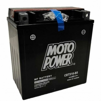 Ogłoszenie - Akumulator motocyklowy Moto Power CBTX16-BS YTX16-BS 12V 14A - 154,00 zł