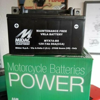 Ogłoszenie - Akumulator Motocyklowy MIDAC MTX7A-BS 7Ah 90A L+ - 120,00 zł
