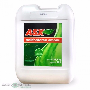 Ogłoszenie - ASX POLIFOSFORAN AMONU NP 11-37 20L - 224,01 zł