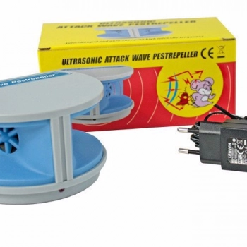 Ogłoszenie - Ultradźwiękowy odstraszacz na myszy i szczury, odstraszacz szkodników, gryzoni, insektów Ultrasonic Attack Wave Pestrepe - 89,99 zł