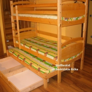 Ogłoszenie - Nowe 3 osobowe łóżka łóżko piętrowe od producenta.Wysyłka cały kraj.PRODUCENT - 1 160,00 zł