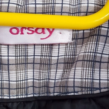 Ogłoszenie - Kurtka zimowa Orsay 38 M ciepła gruba krata kratka zielono szara - 150,00 zł