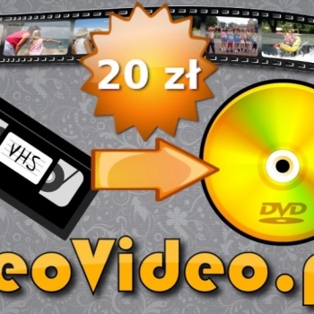 Ogłoszenie - Przegrywanie VHS na DVD, Pendrive Katowice - 20 zł za CAŁĄ kasetę. - 20,00 zł