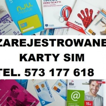 Ogłoszenie - Zarejestrowana pre-paid SIM karty polskich operatorów - 30,00 zł