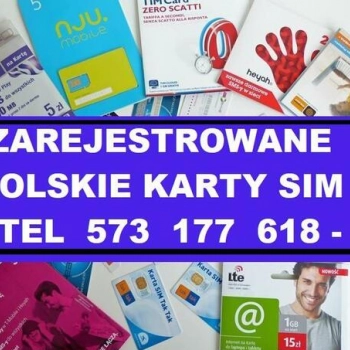 Ogłoszenie - Zarejestrowane karty pre-paid SIM startery działające - 35,00 zł