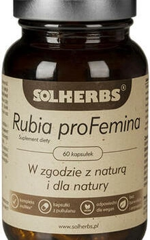 Ogłoszenie - SOLHERBS Rubia proFemina 60 kapsułek marzanna europejska - 27,90 zł