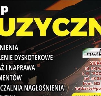 Ogłoszenie - Sklep Muzyczny Nutka Świadczy Usługi i Oferuje-Wypożyczalnia