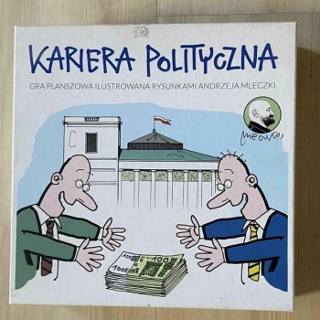 Ogłoszenie - Kariera polityczna - gra planszowa z rysunkami A. Mleczki - 75,00 zł