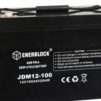 Ogłoszenie - Akumulator ENERBLOCK AGM Marine JDM12-100 12V 100 Ah - 750,00 zł