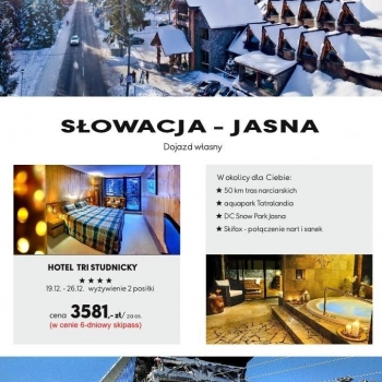 Ogłoszenie - Hotel butikowy Tri Studničky w Tatrach Niskich
