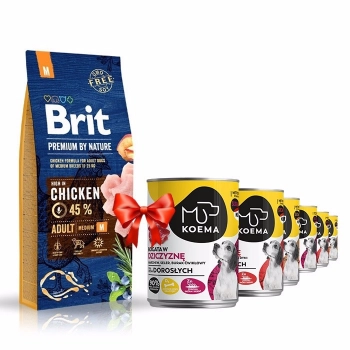 Ogłoszenie - Brit Premium By Nature Adult Medium M Sucha karma kurczak - 42,99 zł