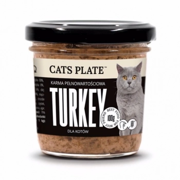 Ogłoszenie - Cats Plate Turkey - karma z indyka dla kotów 100g - 9,68 zł
