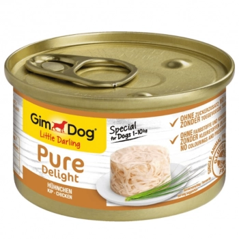 Ogłoszenie - GimDog Pure Delight kurczak monobiałkowa karma mokra dla psów dorosłych małych ras 85g - Wielkopolskie - 6,29 zł