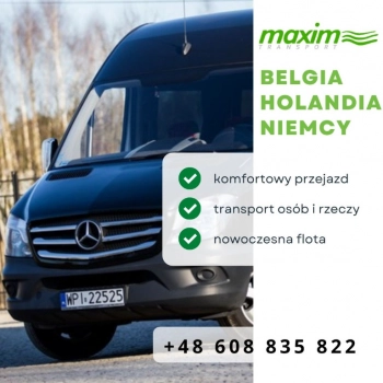 Ogłoszenie - Transport busem Belgia Holandia Niemcy