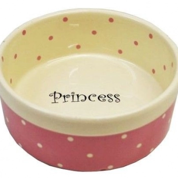 Ogłoszenie - Yarro Miska Ceramiczna Princess 13 x 5,5cm różowa - Śląskie - 21,60 zł