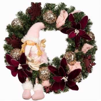 Ogłoszenie - Wianek świąteczny W KRAINIE ELFÓW 2 ręcznie dekorowany - 357,21 zł