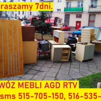 Ogłoszenie - OPRÓŻNIANIE mieszkań WYWÓZ MEBLI wynoszenie na śmietnik 7dni - 150,00 zł