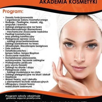 Ogłoszenie - Akademia Kosmetyki- Kurs Kosmetyczny- Refundacja z Urzędów