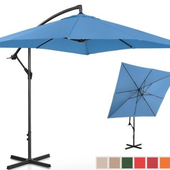 Ogłoszenie - Parasol ogrodowy wiszący 9 kolorów kwadratowy 250x250cm - 289,00 zł