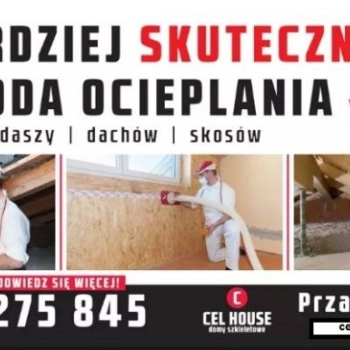 Ogłoszenie - Docieplenia metodą wdmuchiwaną - celuloza - Łódź - 50,00 zł