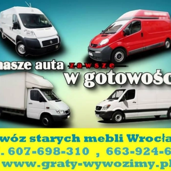 Ogłoszenie - utylizacja,wywóz starych mebli Wrocław - Wrocław - 1,00 zł