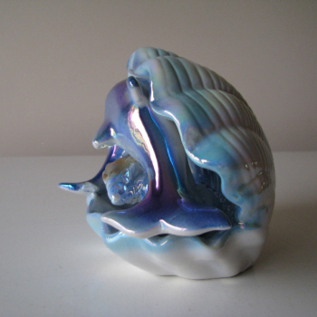 Ogłoszenie - Figurka – ozdoba ceramiczna – Delfiny w muszli - 27,00 zł