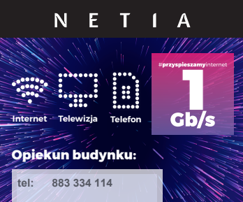 Ogłoszenie - Pakiet Szybki Internet Światłowodowy + Telewizja Kablowa - Łódzkie - 65,00 zł