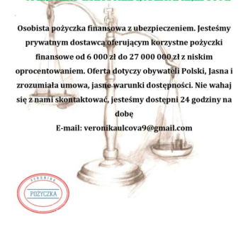 Ogłoszenie - oferta pożyczki - Starachowice