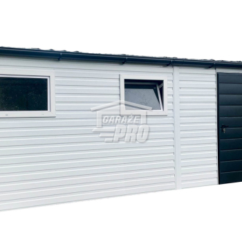 Ogłoszenie - Domek ogrodowy 5x3 biały  drzwi + 2x okno   Dach spad w tył GP97 - Mrągowo - 6 890,00 zł