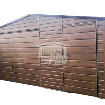 Ogłoszenie - Garaż blaszany 5x5 Brama + drzwi + okno drewnopodobny  Dach dwuspadowy GP86 - Nowogard - 10 800,00 zł