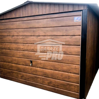 Ogłoszenie - Garaż blaszany 3x6 2x Brama  drewnopodobny  Dach dwuspadowy GP77 - Zachodniopomorskie - 7 100,00 zł